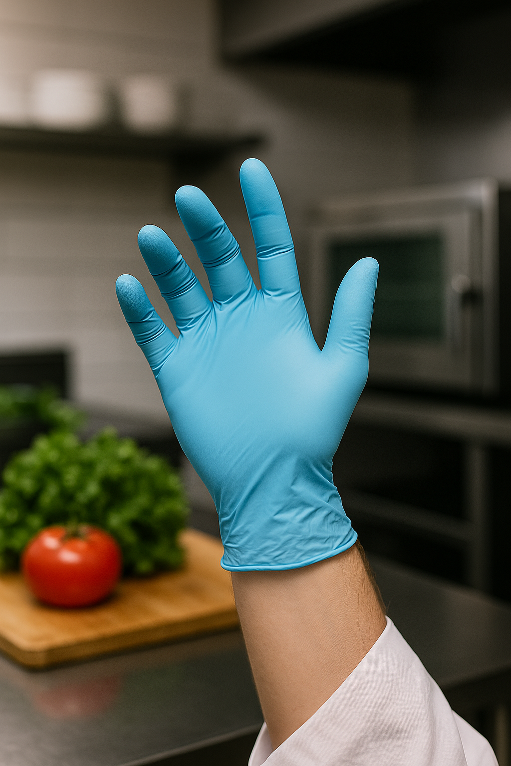 3.5 Mil Nitrile Blue disposable gloves